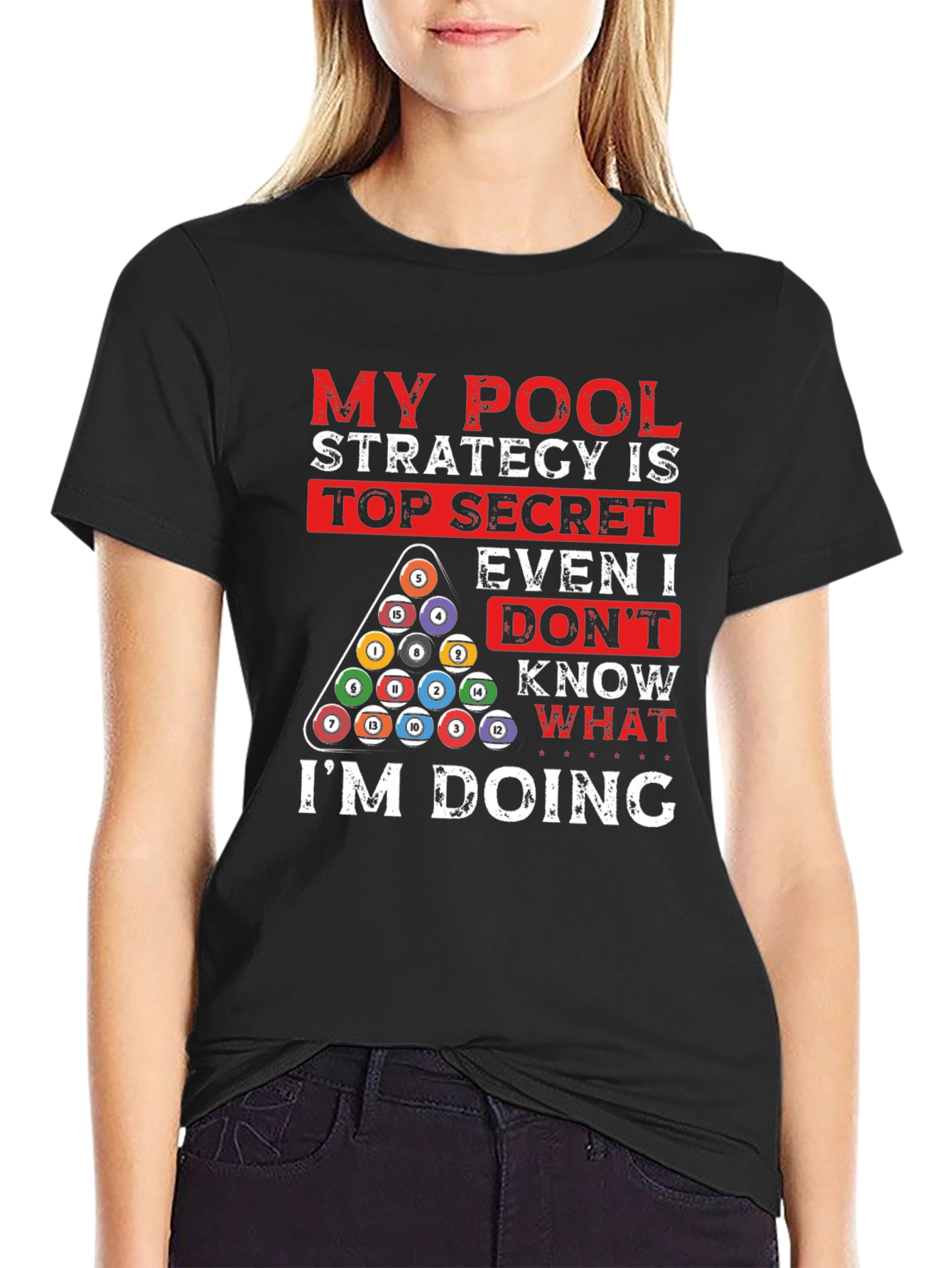Pool Strategy Graphic T-Shirt