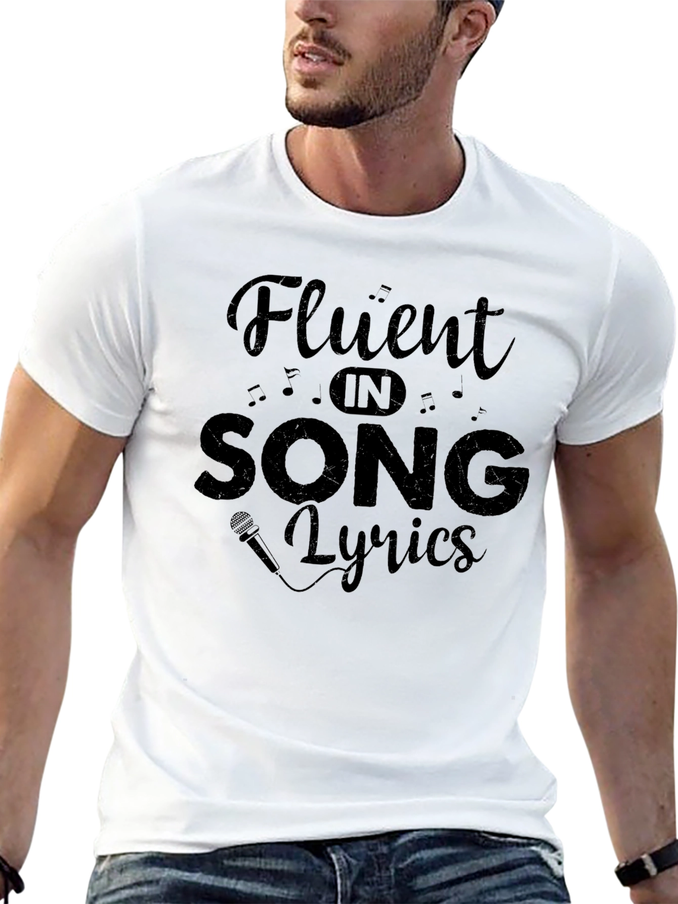 Fluent in Song Lyrics Graphic T-Shirt
