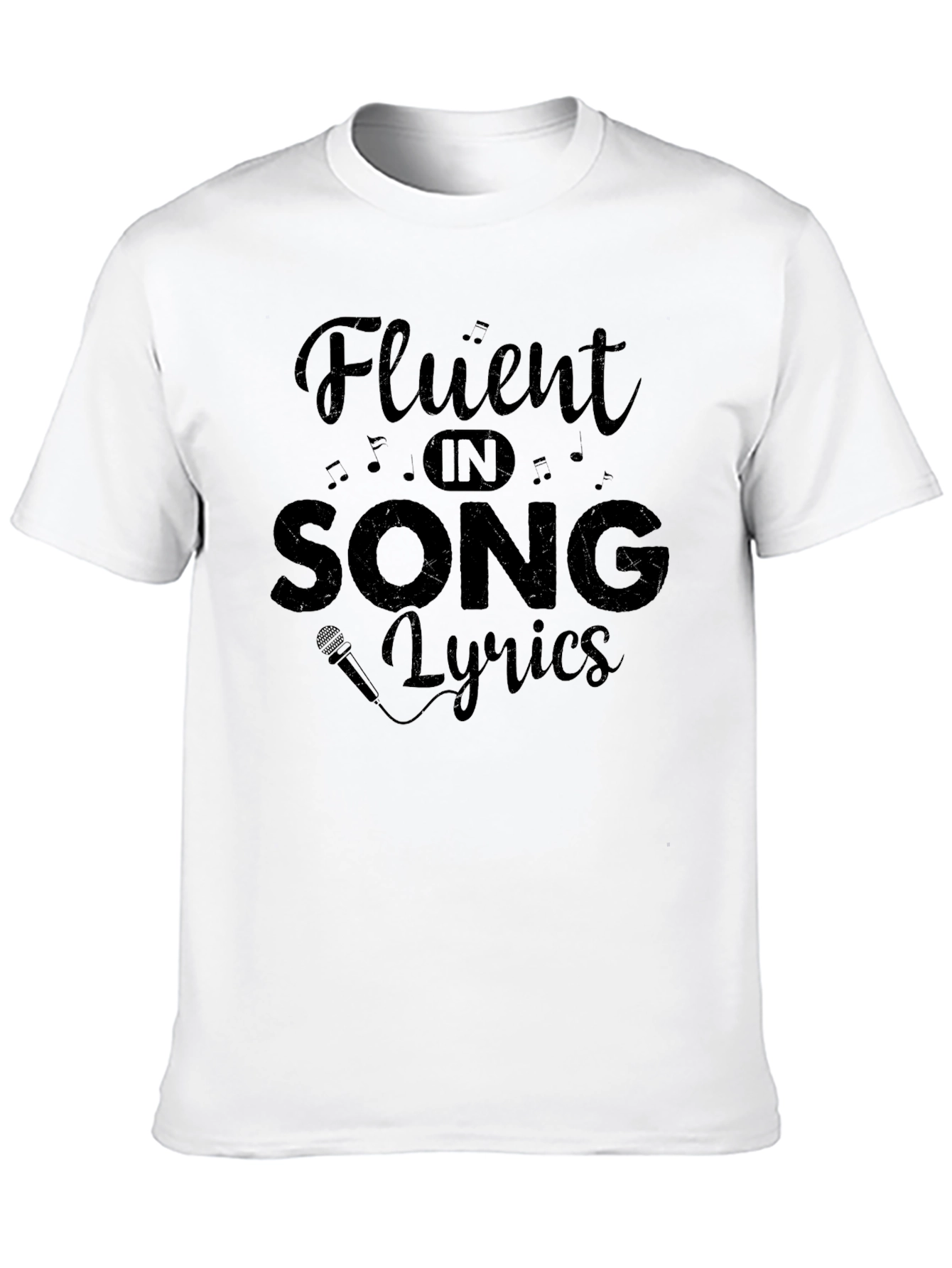 Fluent in Song Lyrics Graphic T-Shirt