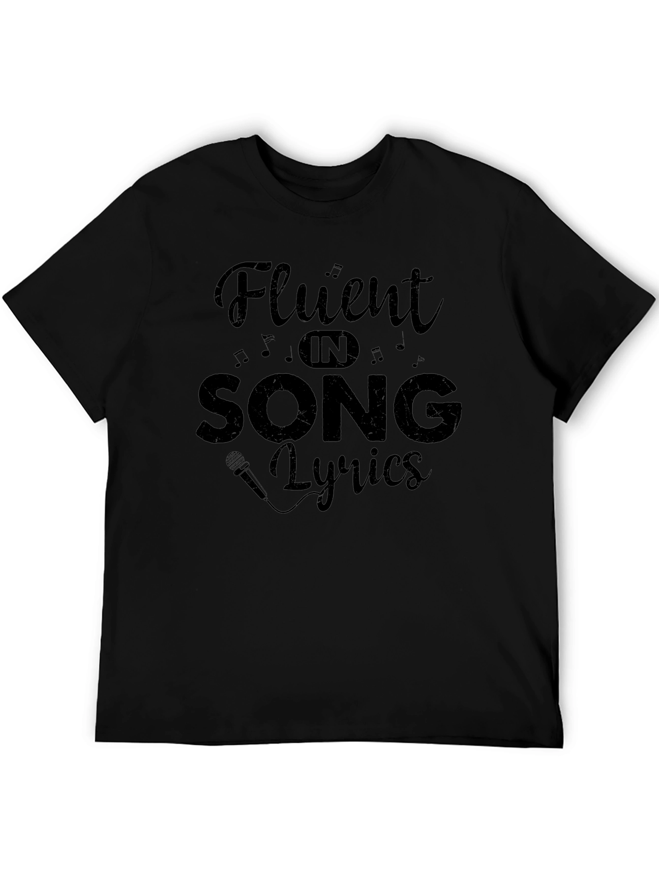 Fluent in Song Lyrics Graphic T-Shirt