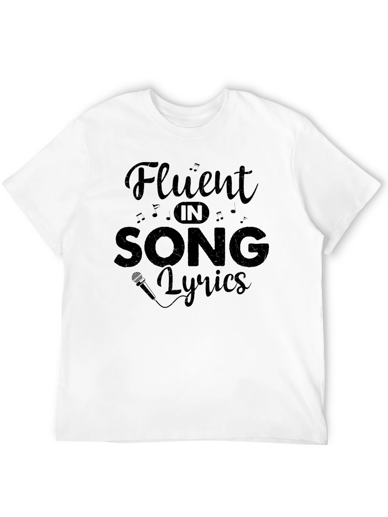 Fluent in Song Lyrics Graphic T-Shirt