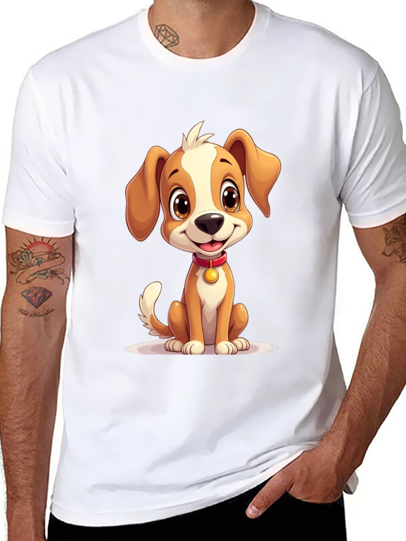 Cute Puppy Graphic T-Shirt - Soft Cotton Blend