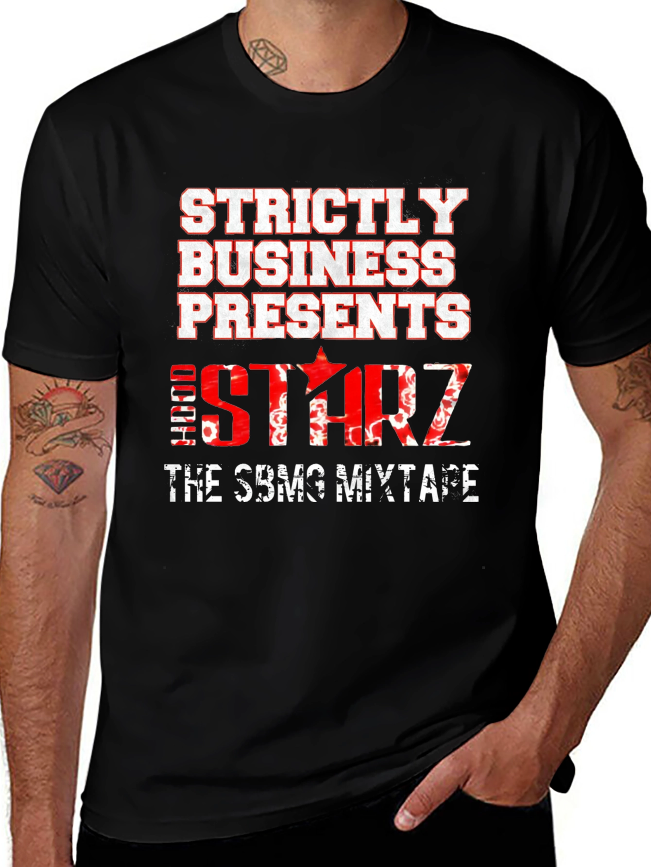 Strictly Business Presents Hood Starz Mixtape T-Shirt