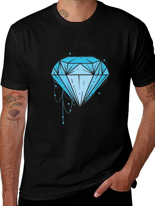 Diamond Graphic Black T-Shirt