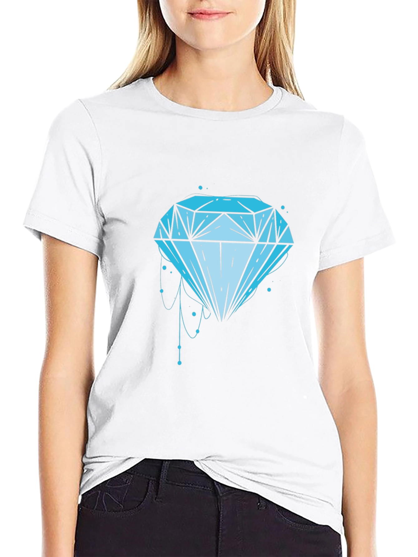 Diamond Graphic Black T-Shirt