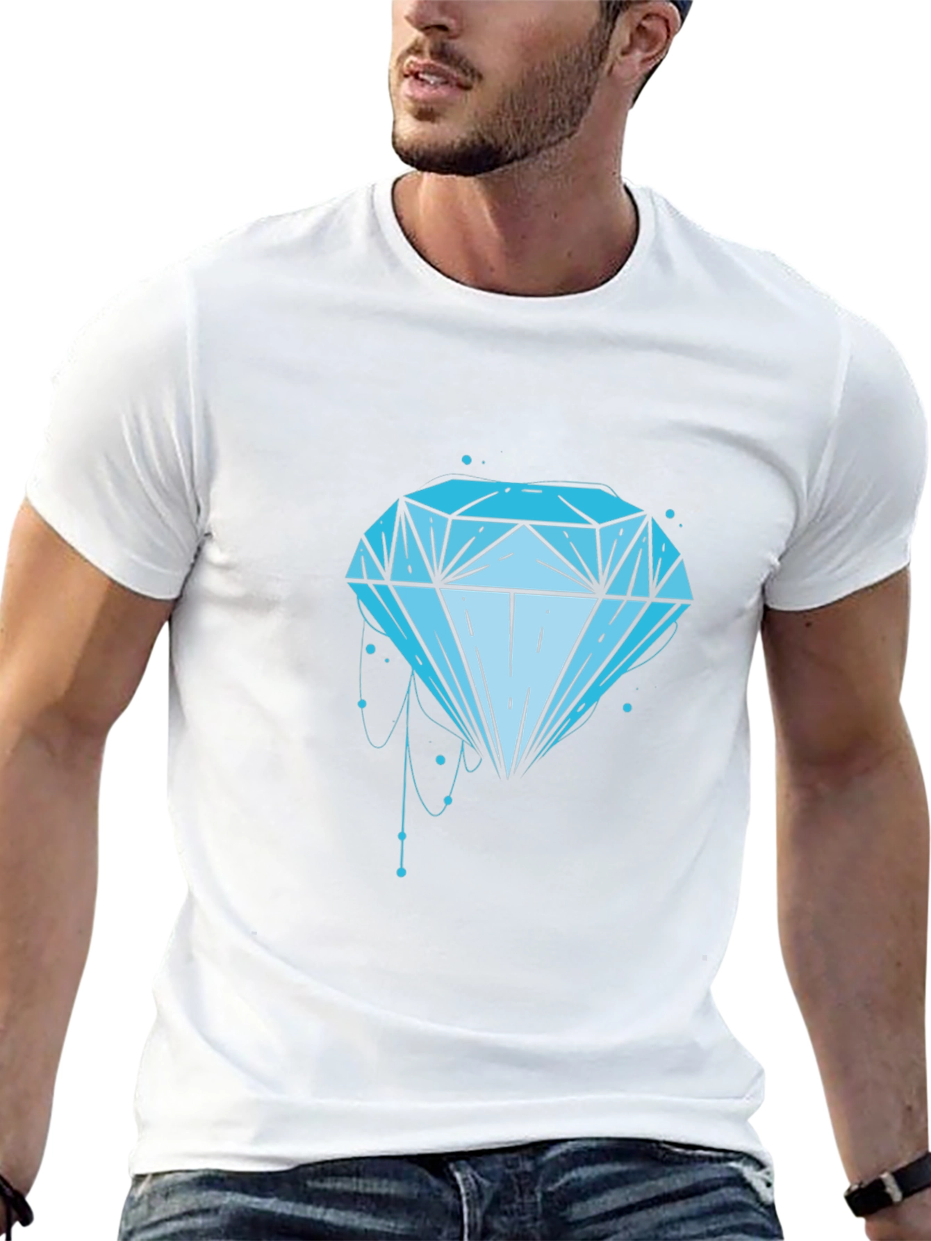 Diamond Graphic Black T-Shirt