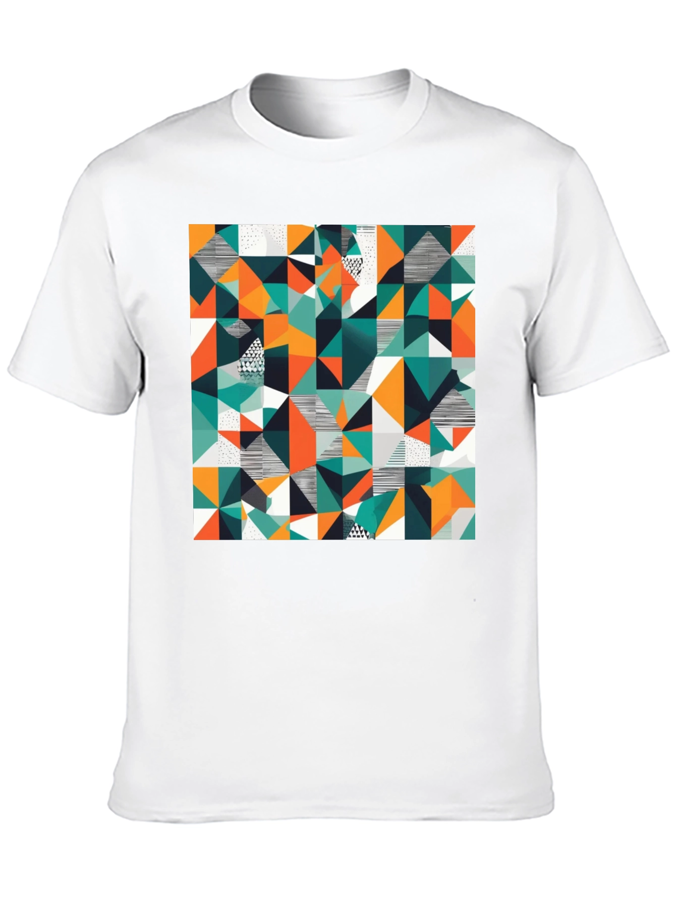 Geometric Pattern T-Shirt - Abstract Design Tee