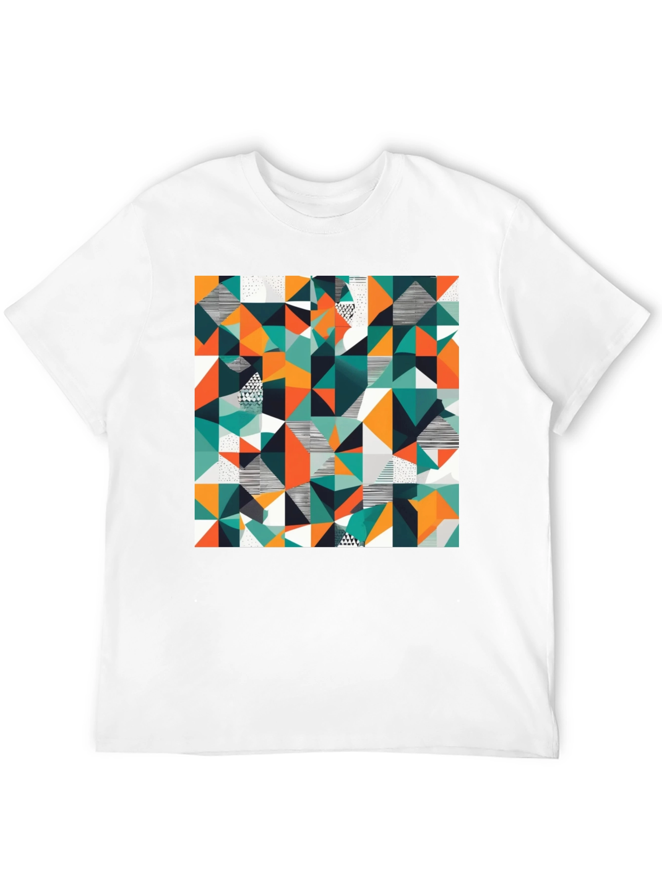 Geometric Pattern T-Shirt - Abstract Design Tee