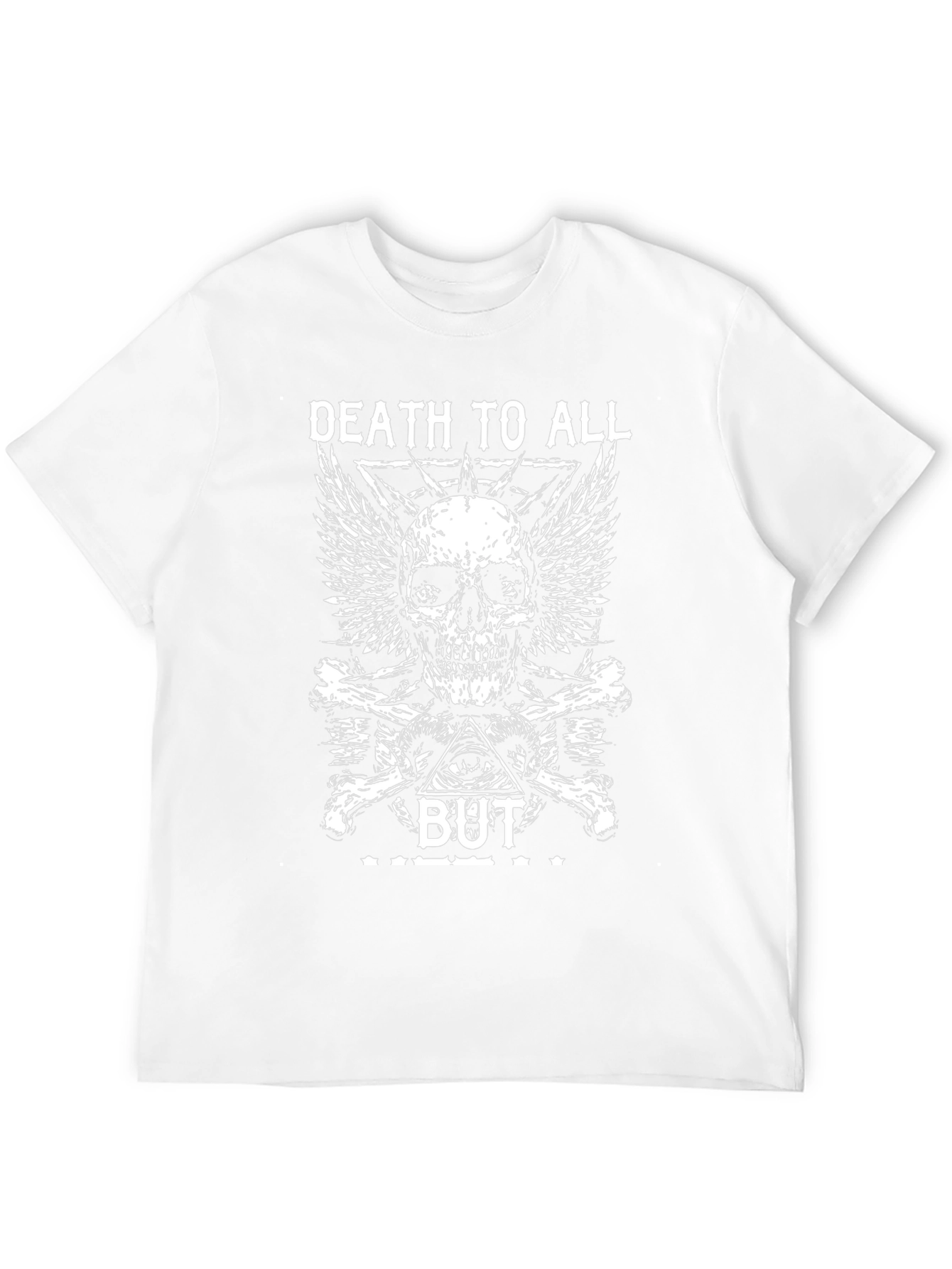 Death to All But Skull Graphic Black T-Shirt