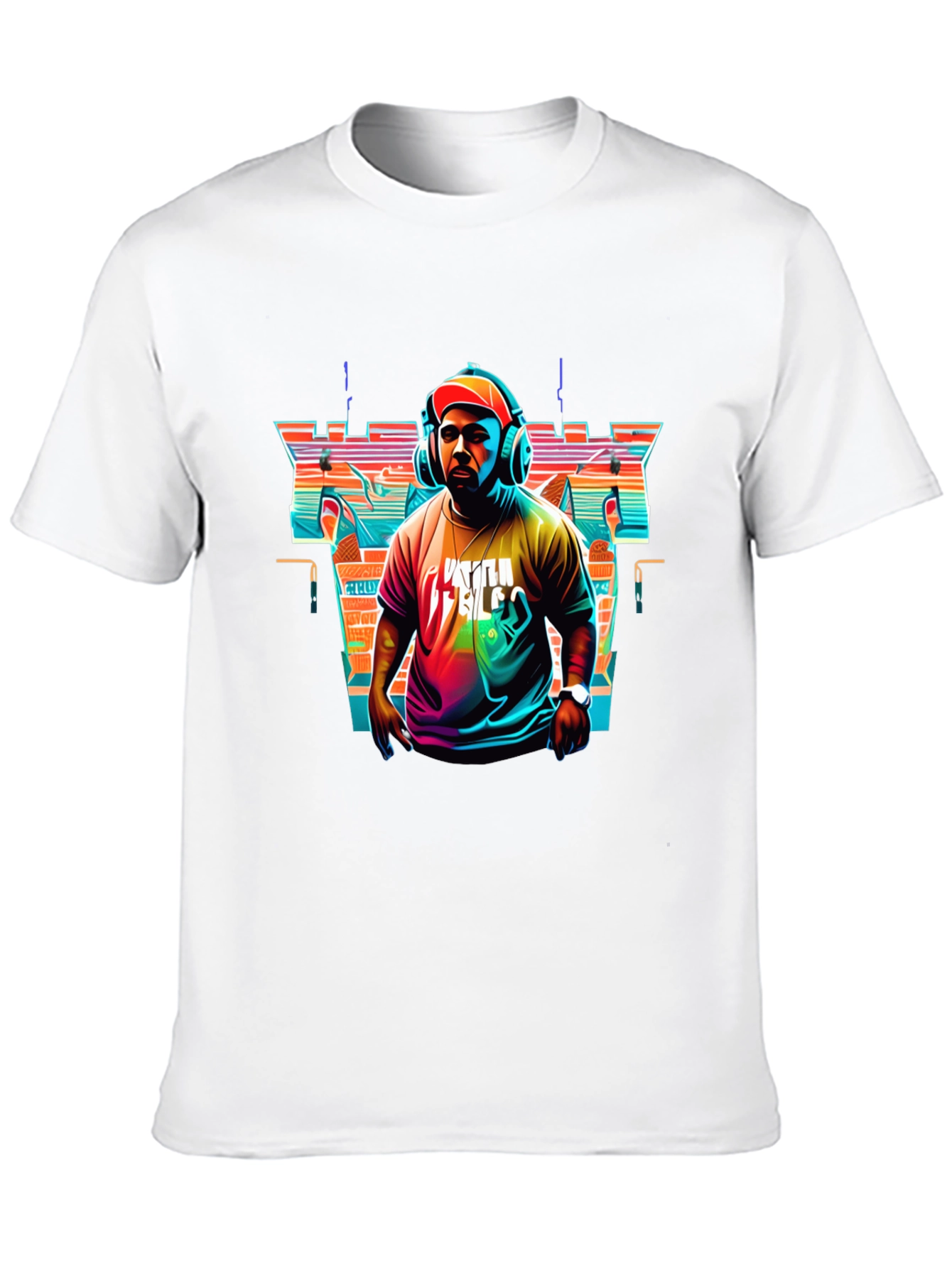 Retro DJ Graphic Tee - Stylish Music Lover T-Shirt