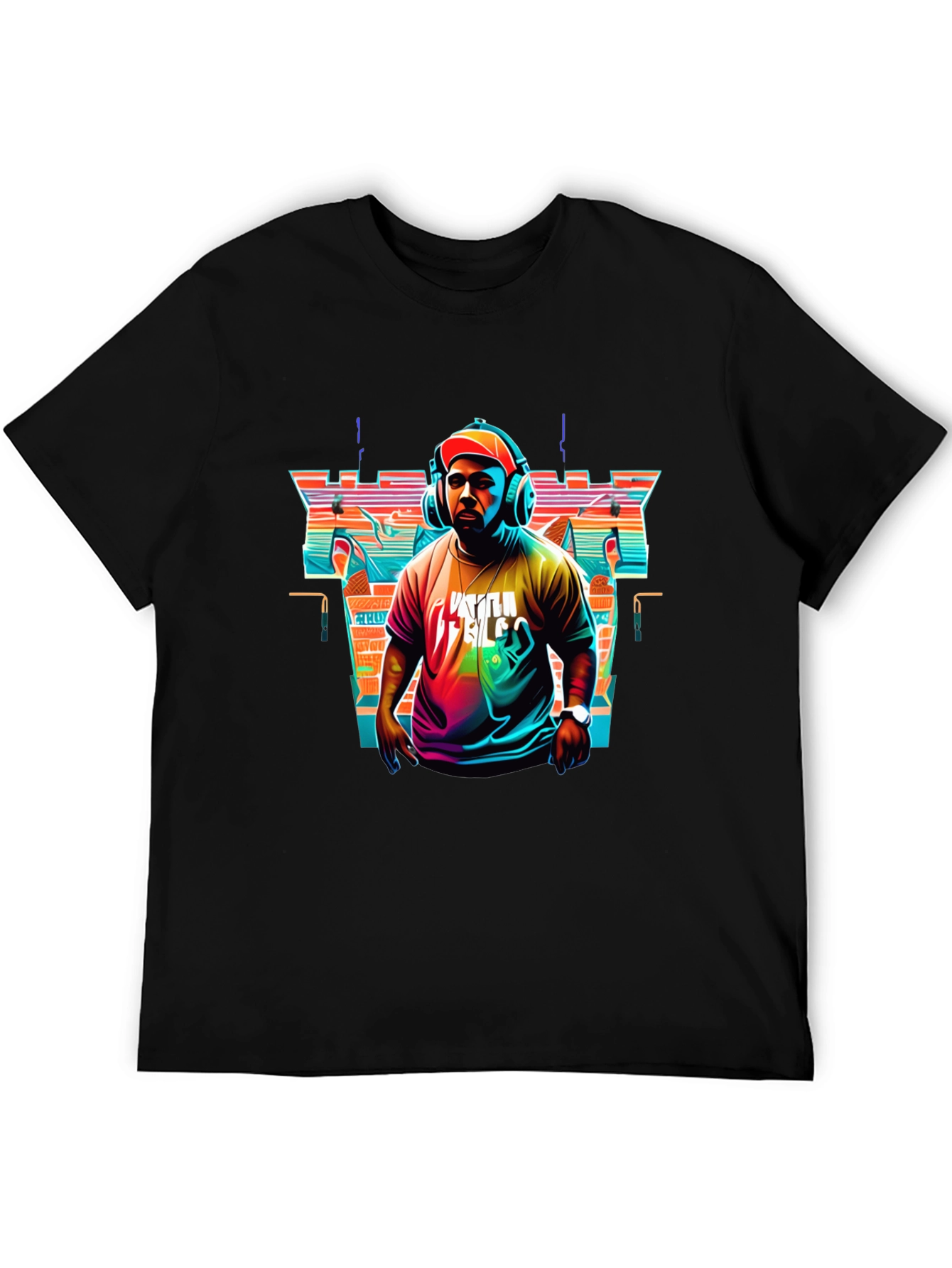 Retro DJ Graphic Tee - Stylish Music Lover T-Shirt