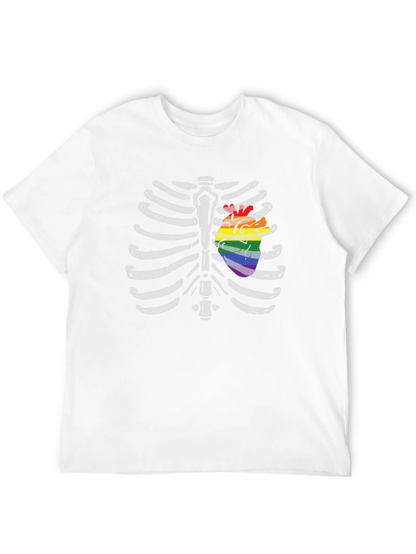 LGBT Pride Rib Cage Heart T-Shirt