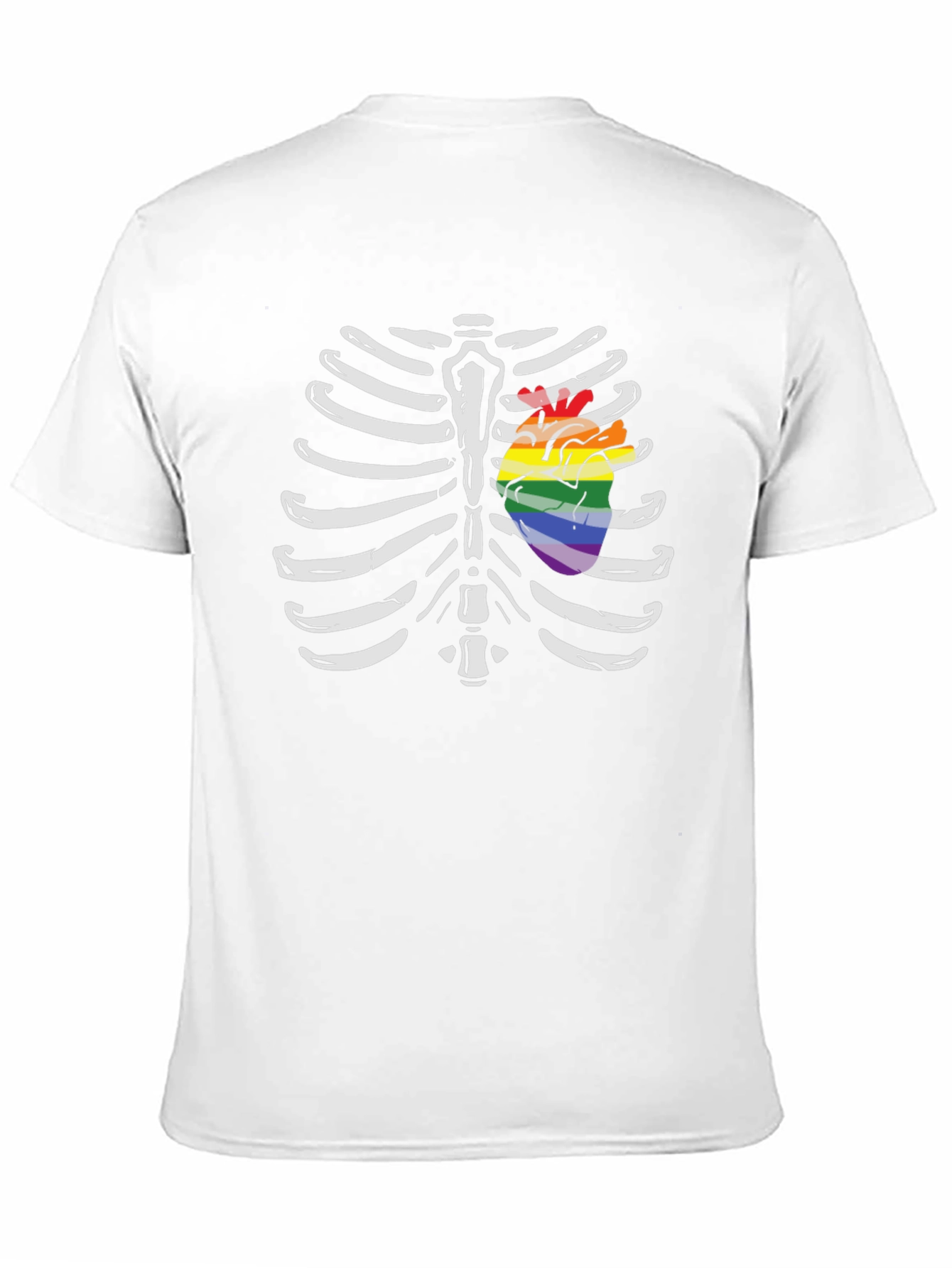 LGBT Pride Rib Cage Heart T-Shirt