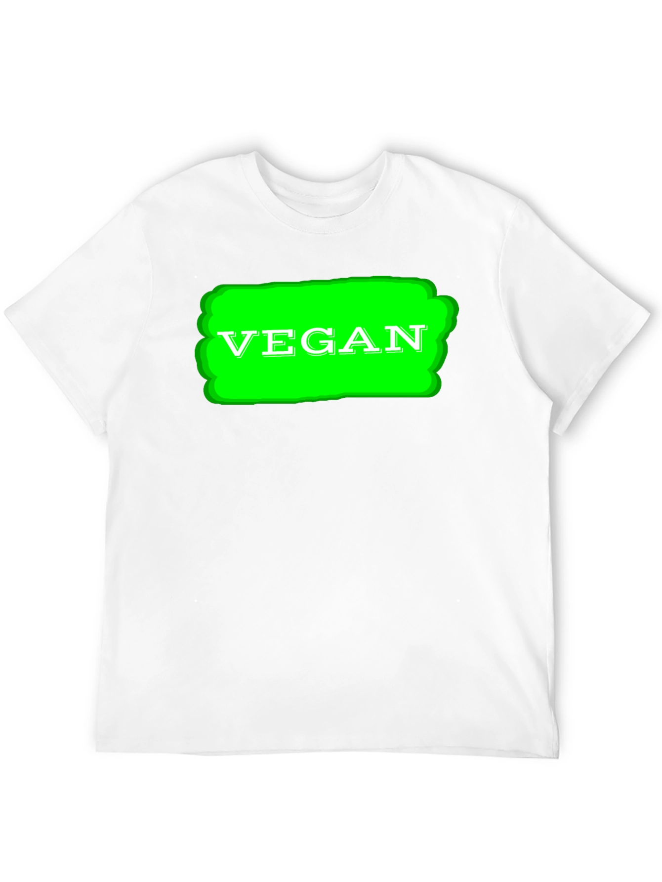 Vegan Graphic T-Shirt - Black Cotton Tee