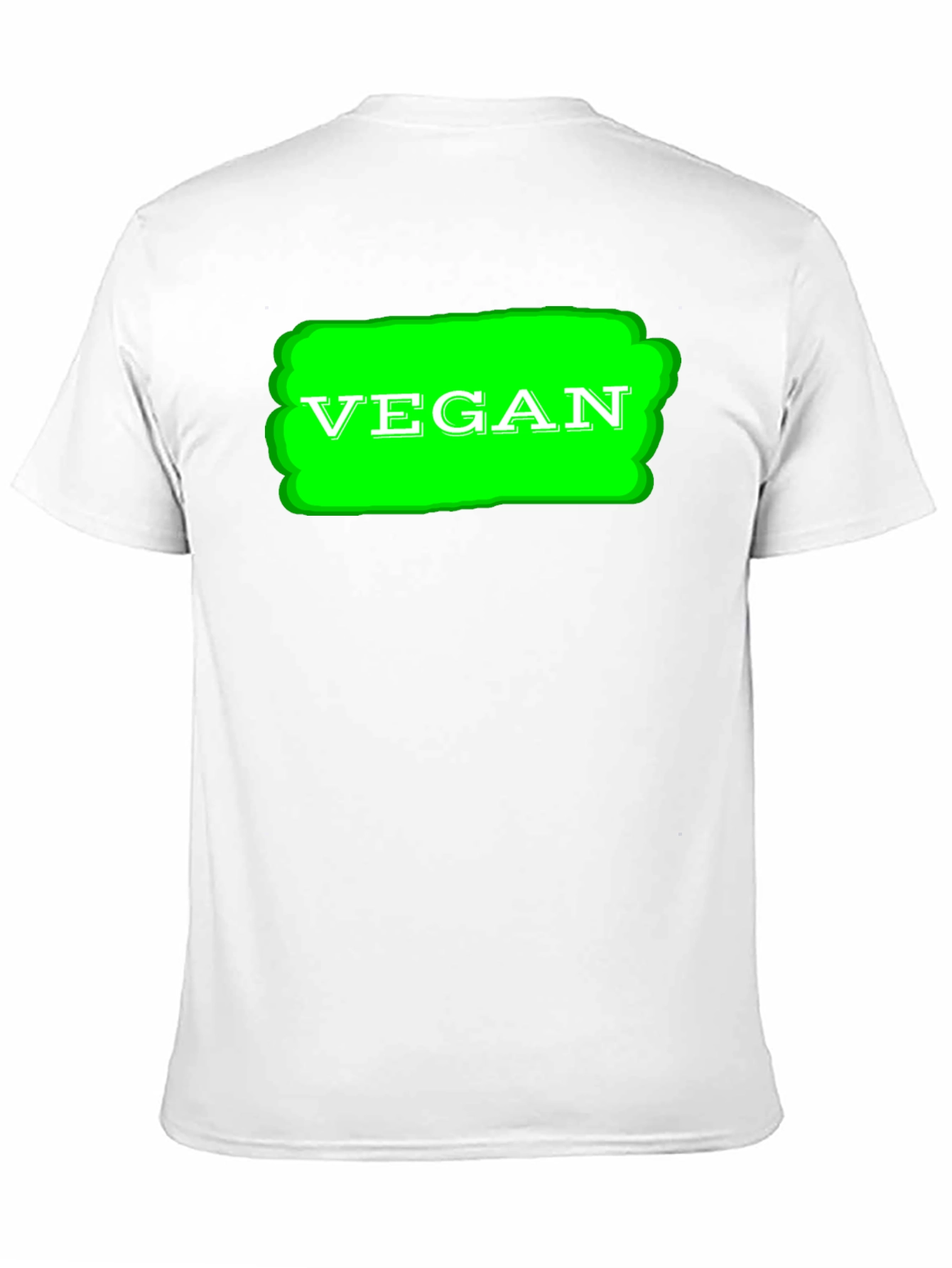 Vegan Graphic T-Shirt - Black Cotton Tee