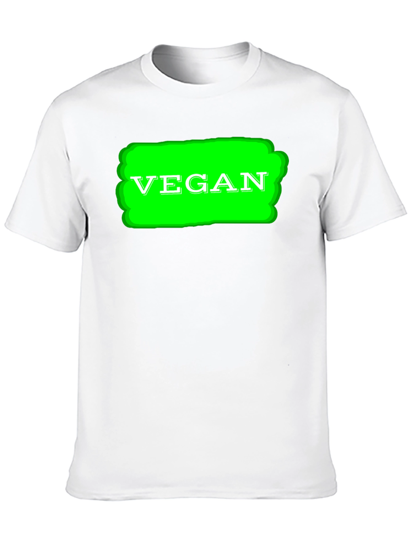 Vegan Graphic T-Shirt - Black Cotton Tee