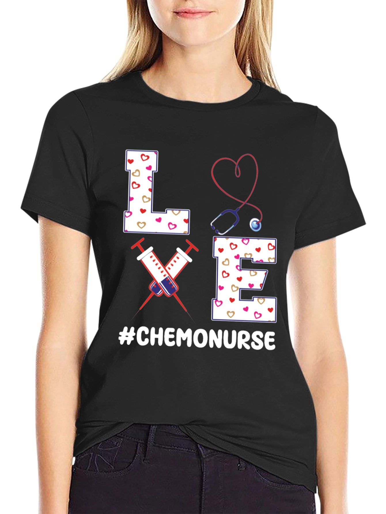 Chemo Nurse Love T-Shirt Nurse Appreciation Tee