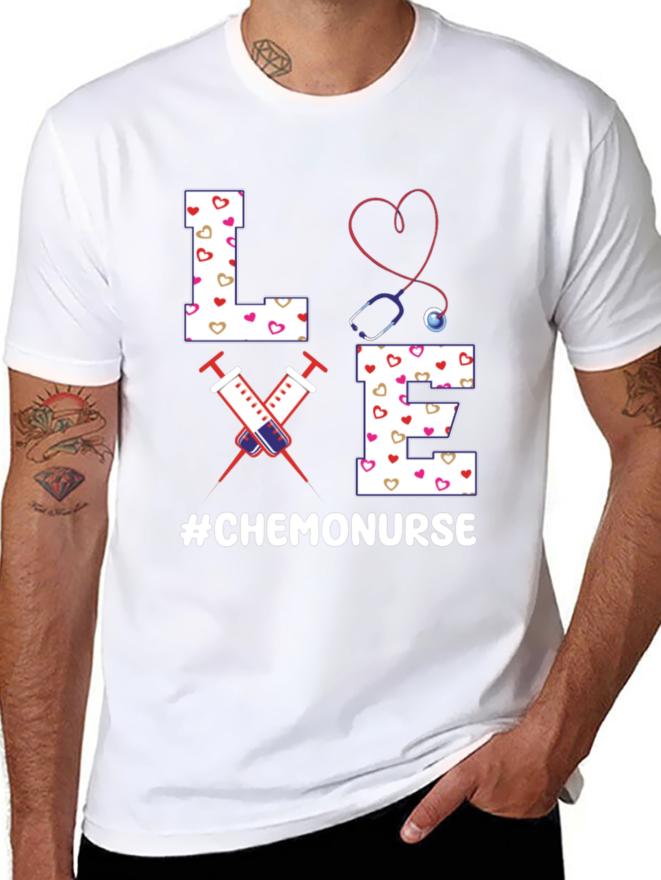 Chemo Nurse Love T-Shirt Nurse Appreciation Tee
