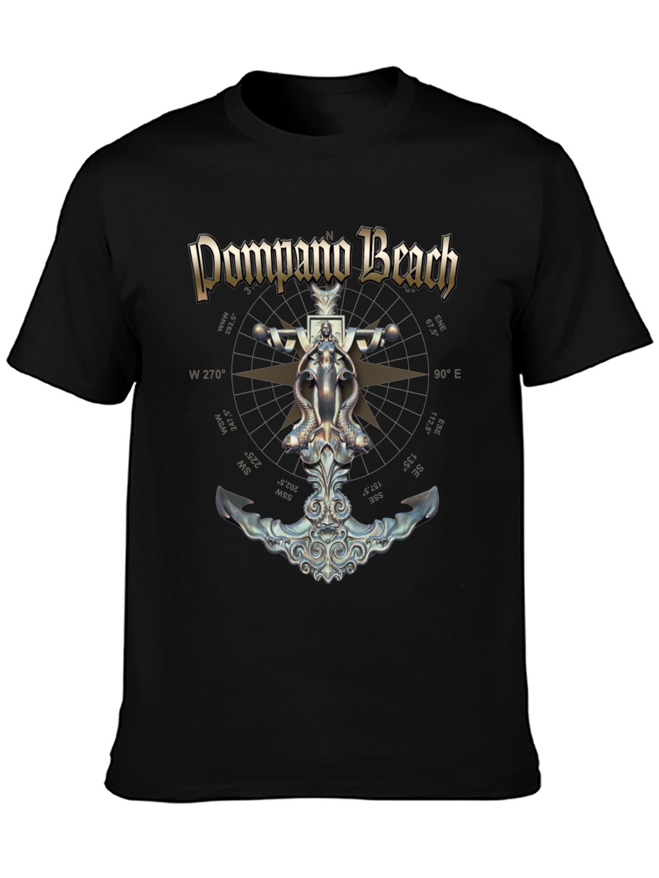 Pompano Beach Anchor Graphic T-Shirt