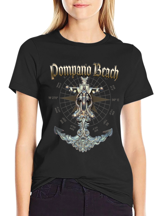 Pompano Beach Anchor Graphic T-Shirt