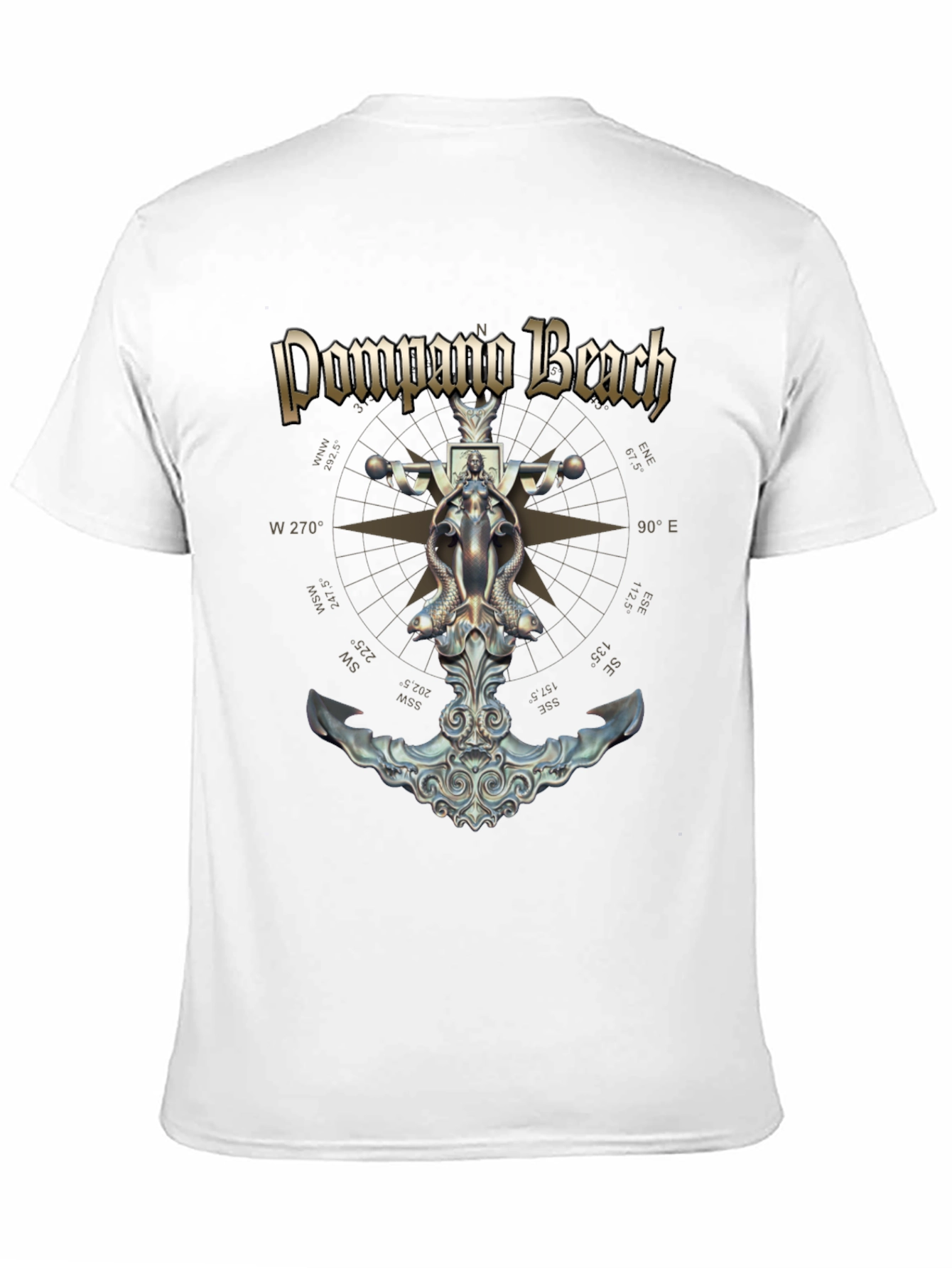 Pompano Beach Anchor Graphic T-Shirt