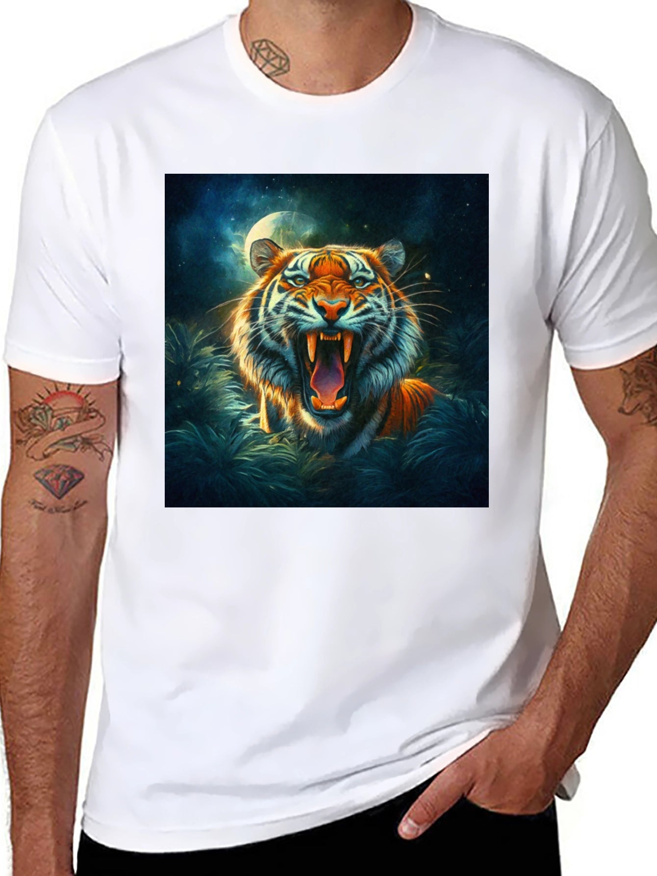 Tiger Graphic Tee - Bold Animal Print Shirt