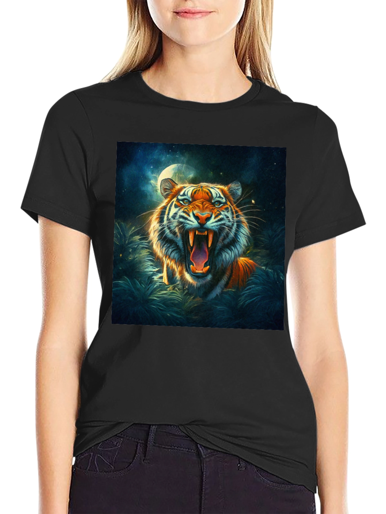 Tiger Graphic Tee - Bold Animal Print Shirt