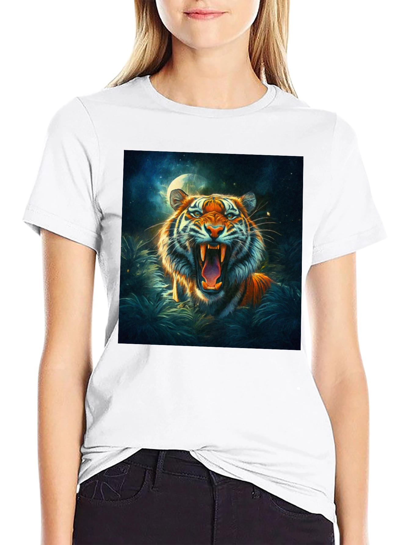 Tiger Graphic Tee - Bold Animal Print Shirt