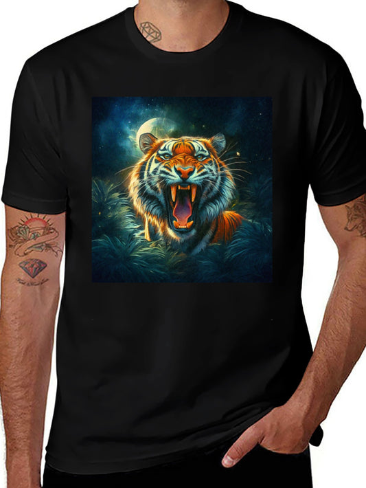 Tiger Graphic Tee - Bold Animal Print Shirt