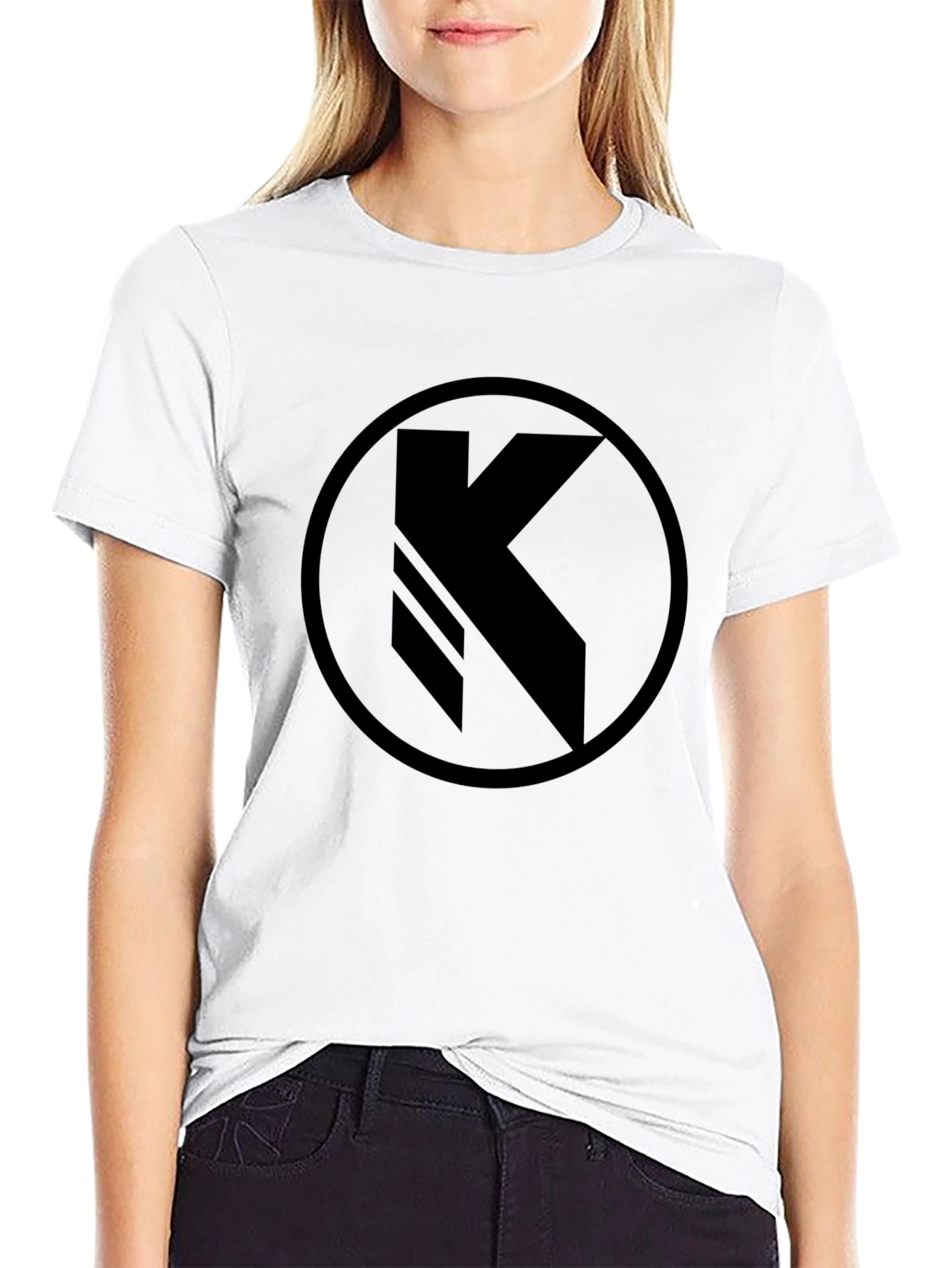 Black T-Shirt with K Circle Logo