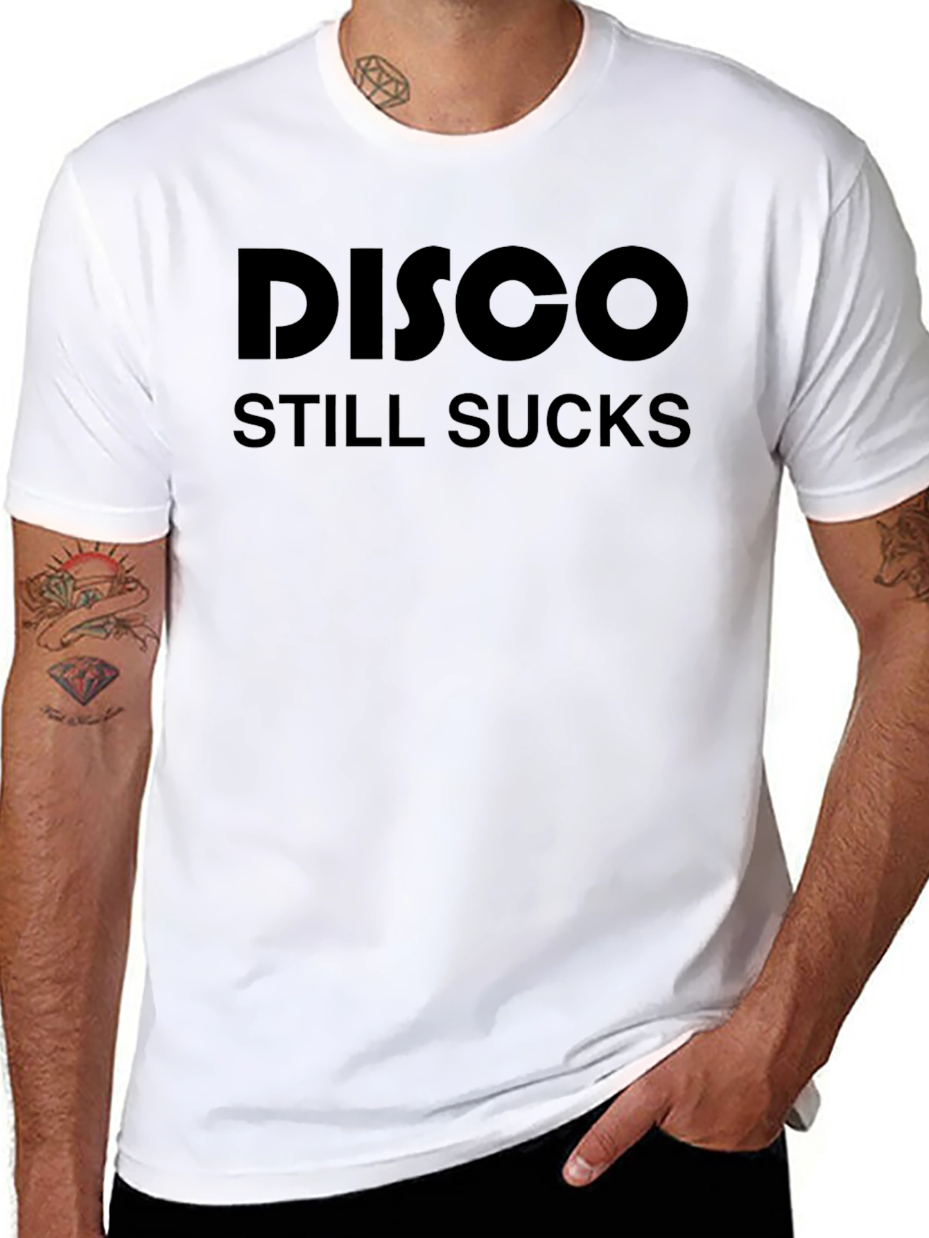 Disco Still Sucks T-Shirt - Black Graphic Tee