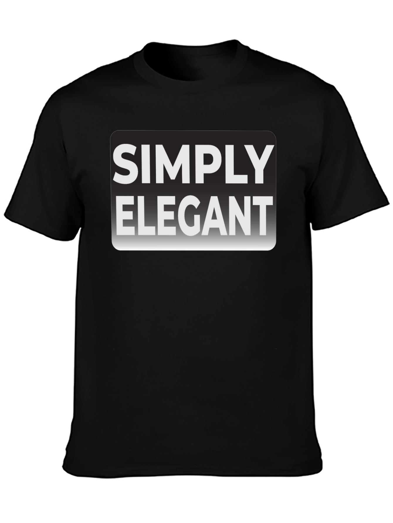 Simply Elegant Black T-Shirt