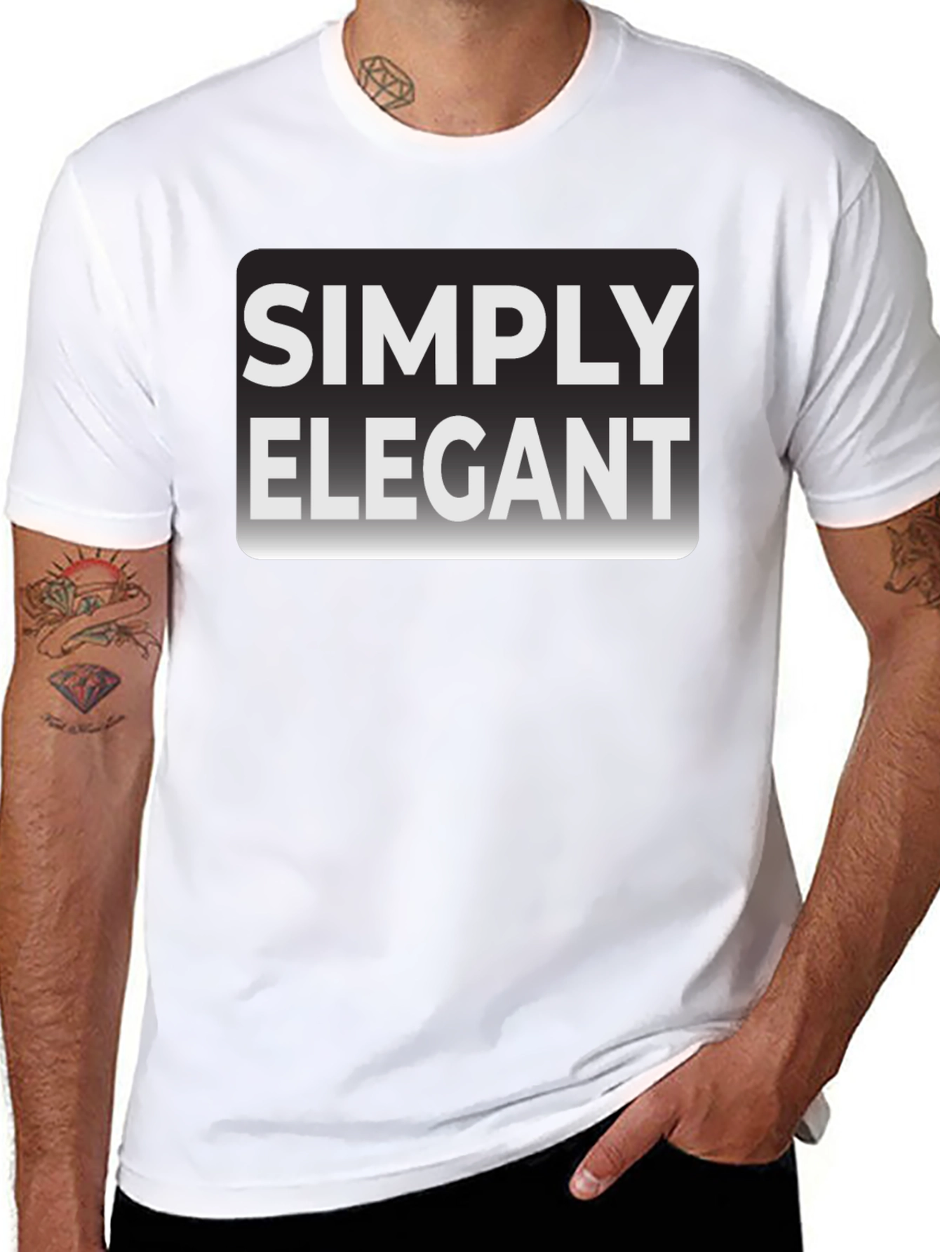 Simply Elegant Black T-Shirt