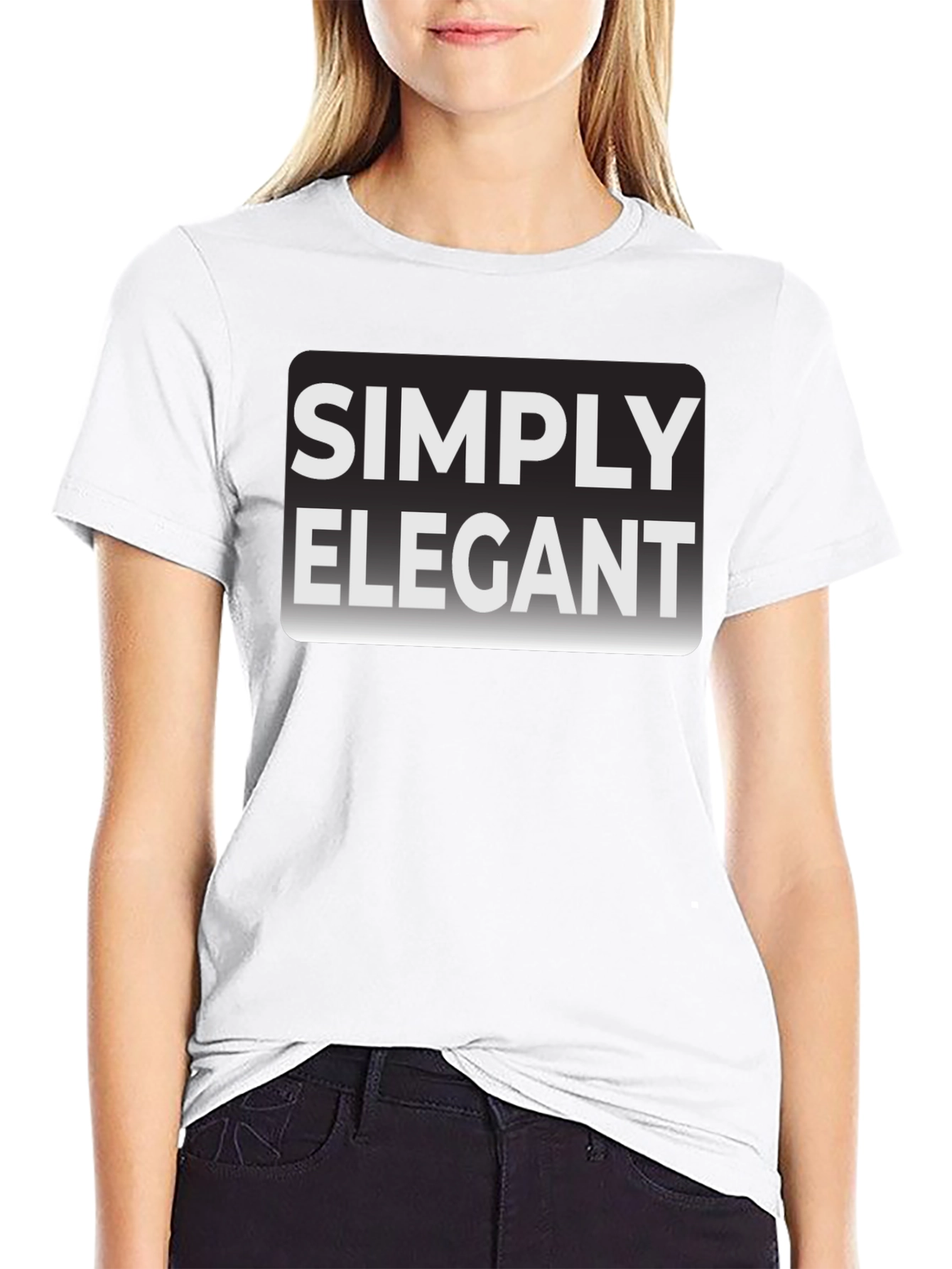 Simply Elegant Black T-Shirt