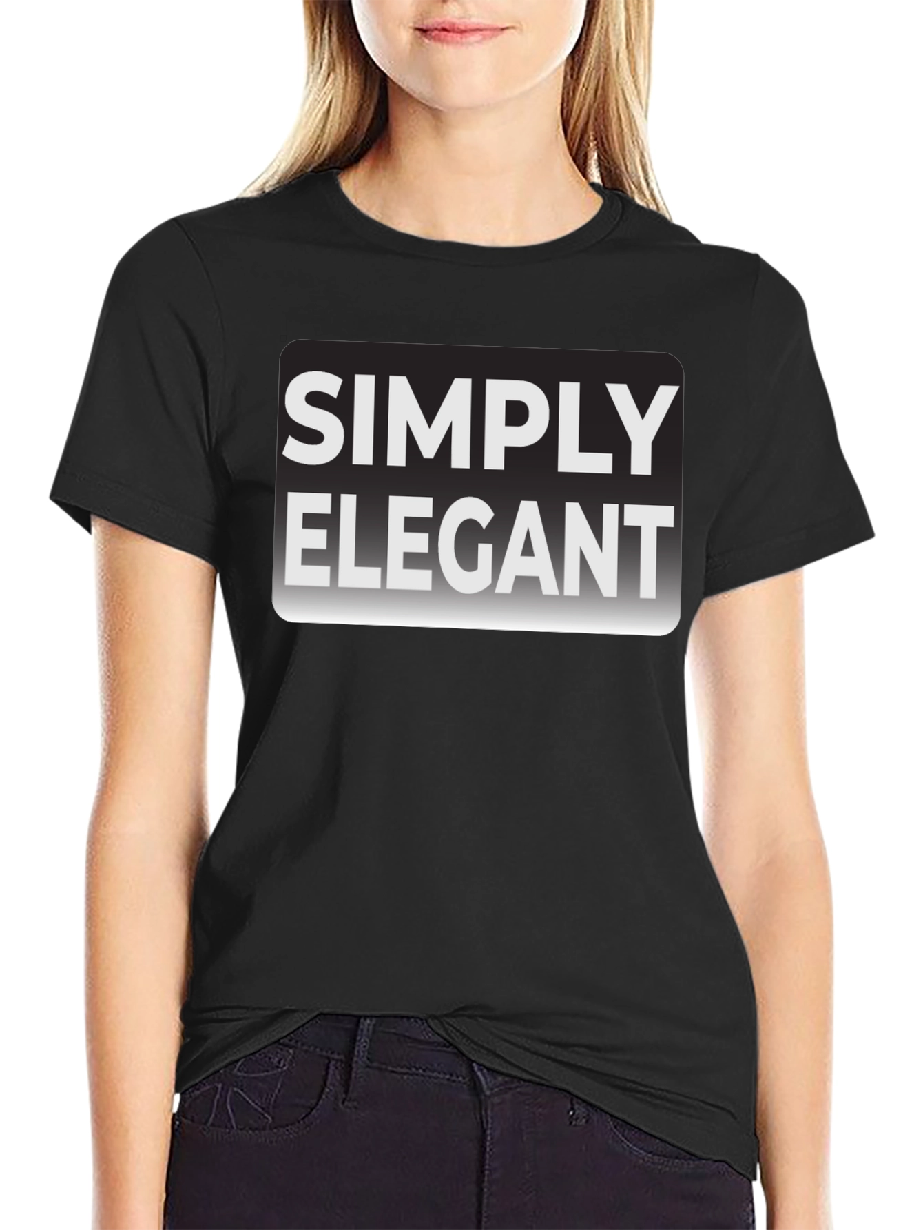 Simply Elegant Black T-Shirt