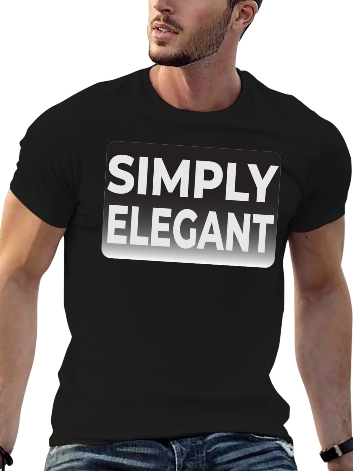 Simply Elegant Black T-Shirt