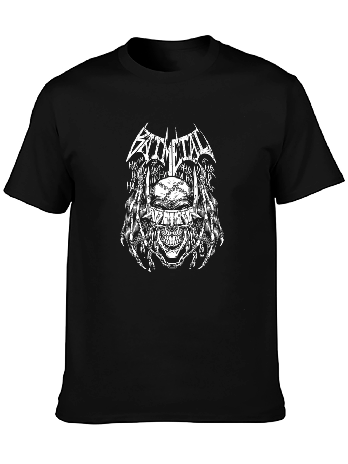 Bat Metal T-Shirt: Joker Skull Graphic Tee