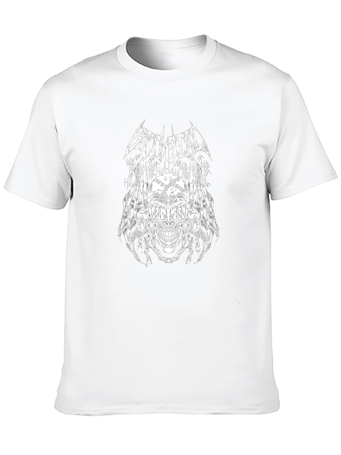 Bat Metal T-Shirt: Joker Skull Graphic Tee