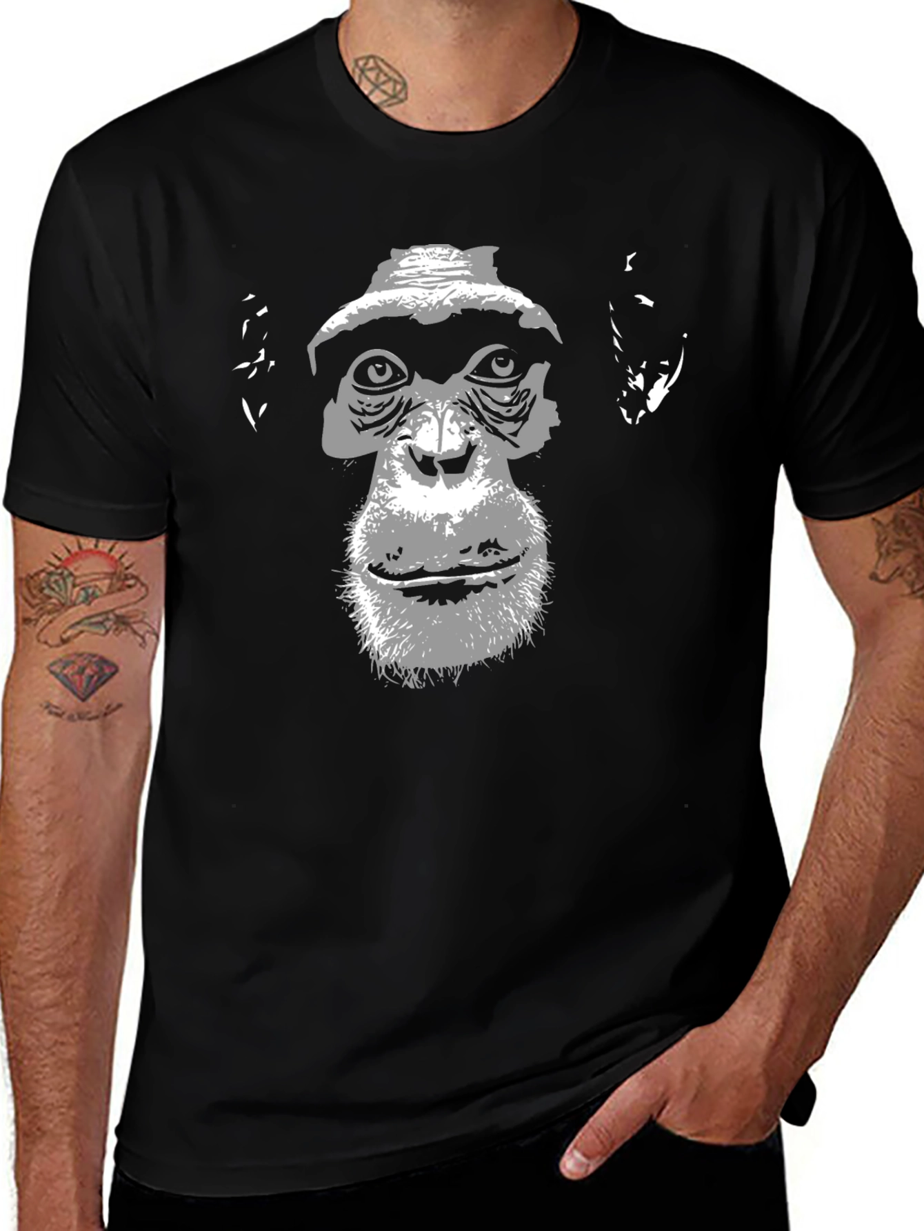 Cool Monkey Graphic T-Shirt