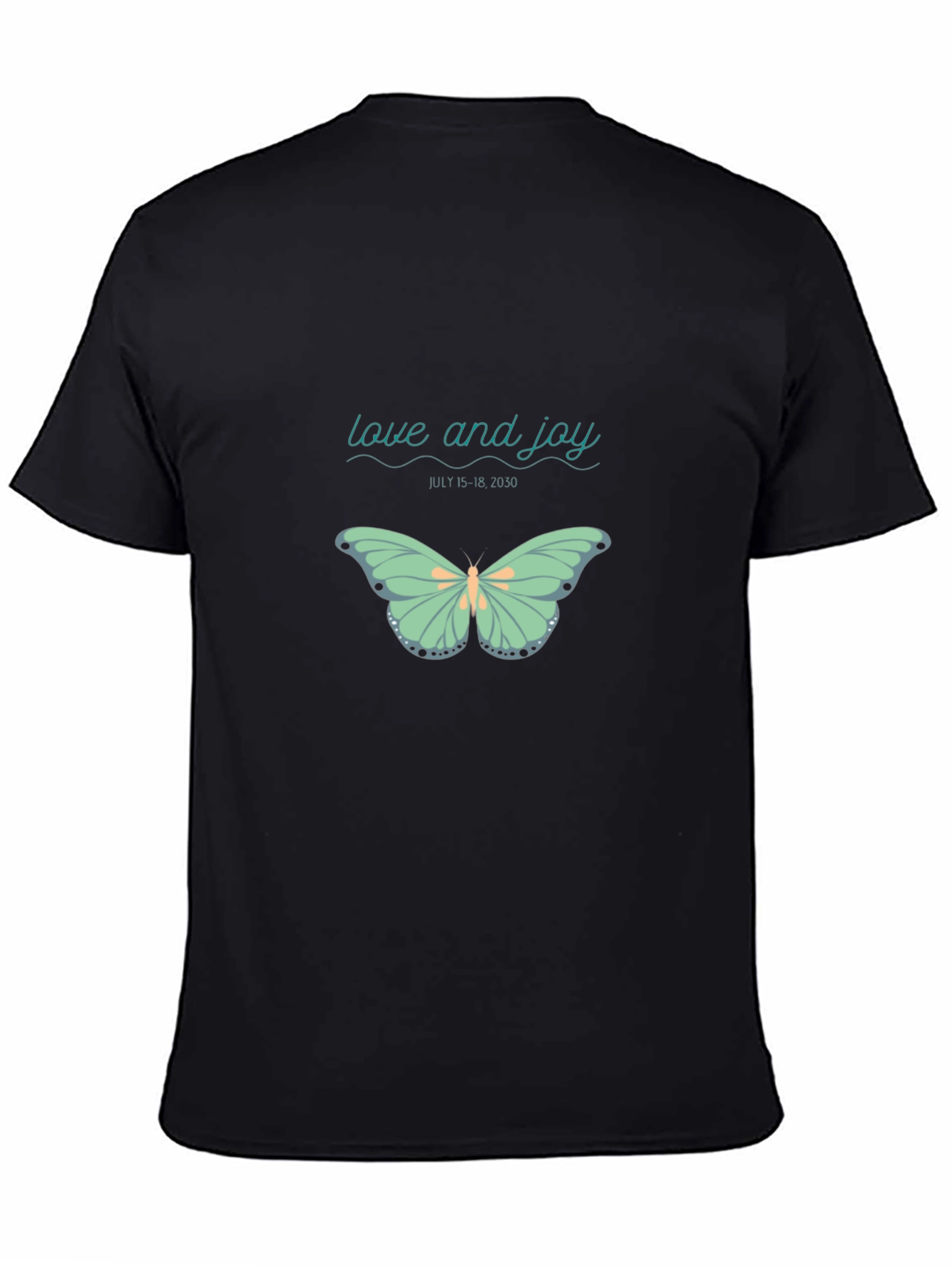 Love and Joy Butterfly Graphic Tee