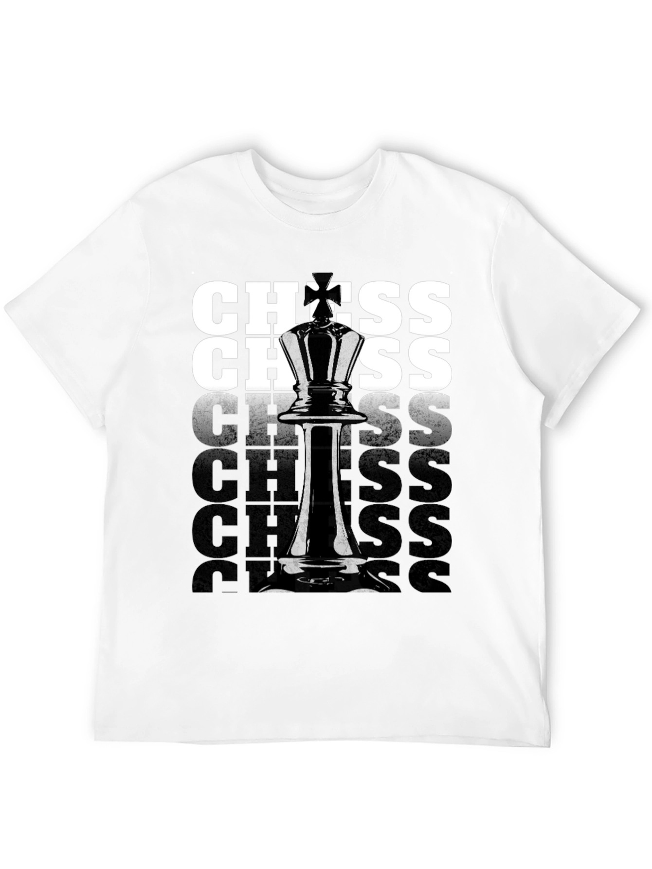 Chess King Graphic T-Shirt - Black