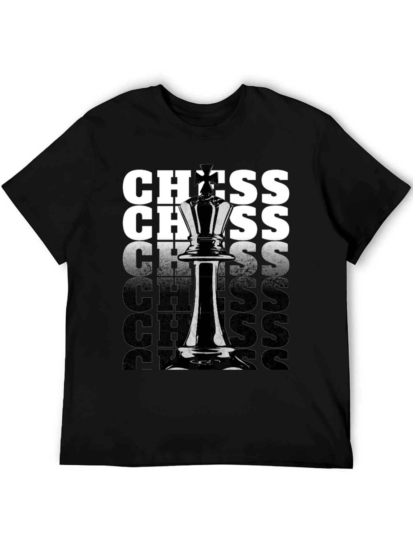 Chess King Graphic T-Shirt - Black