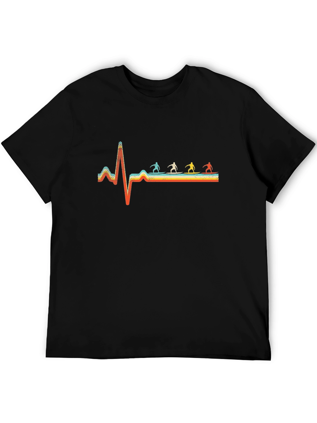 Surfing Heartbeat Graphic Tee