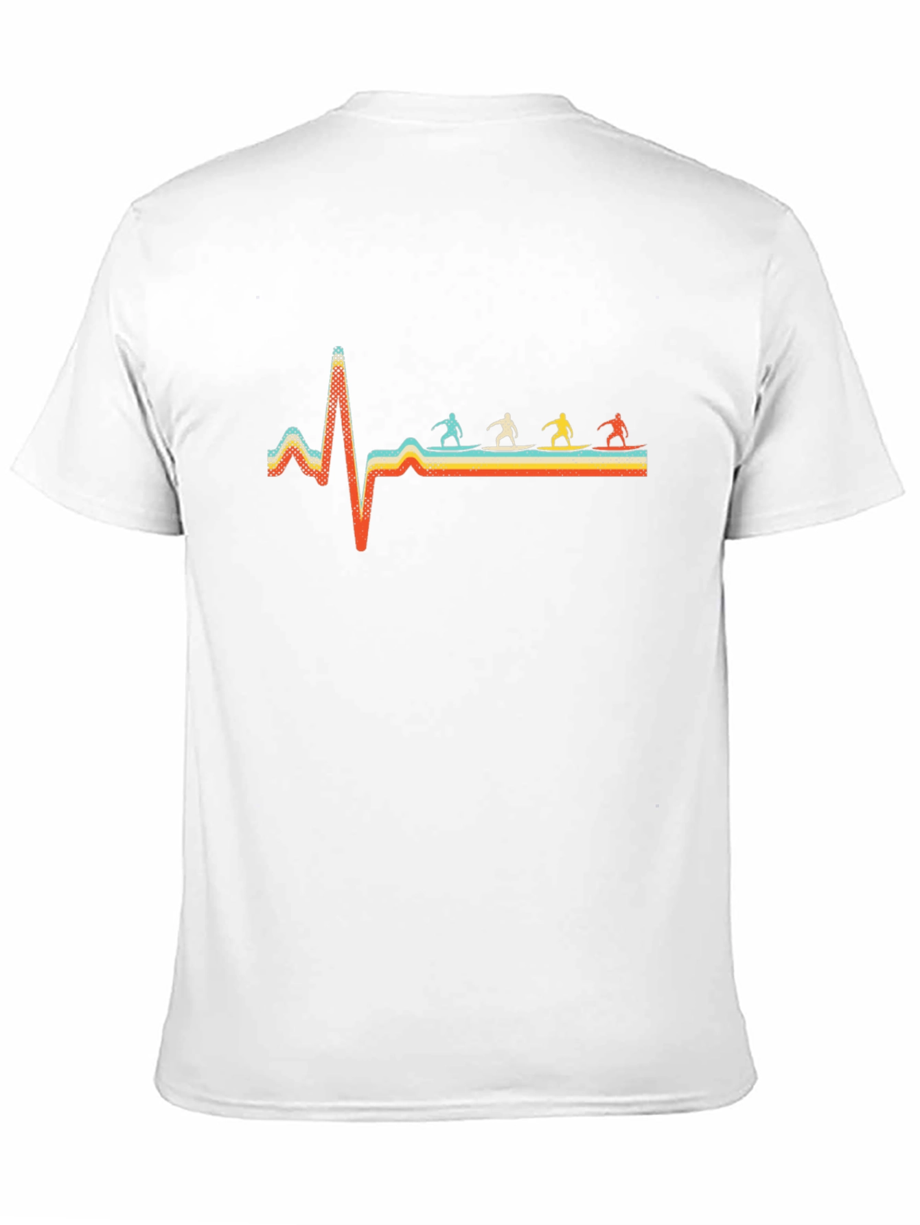 Surfing Heartbeat Graphic Tee