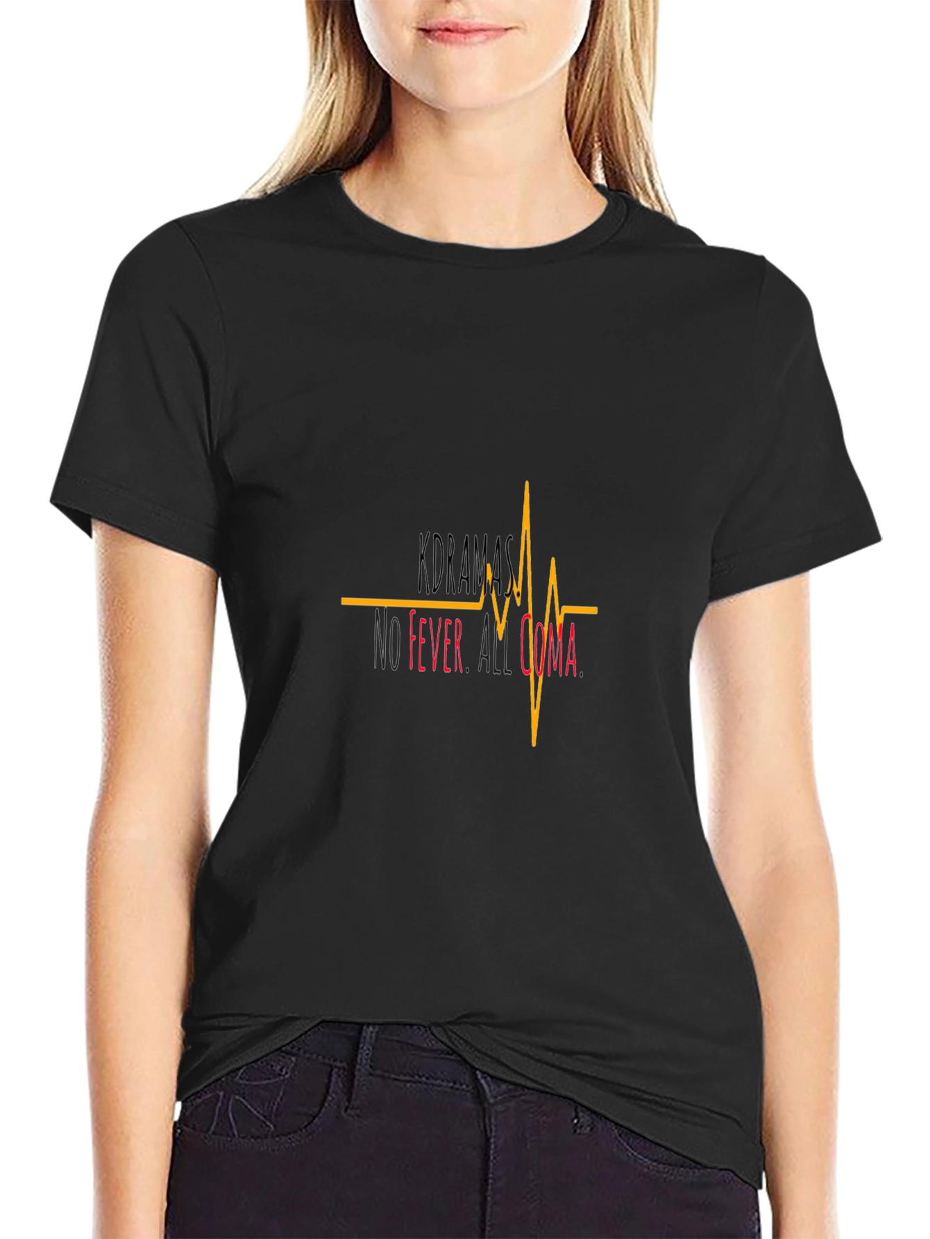 No Fever All Coma Graphic Tee - Black