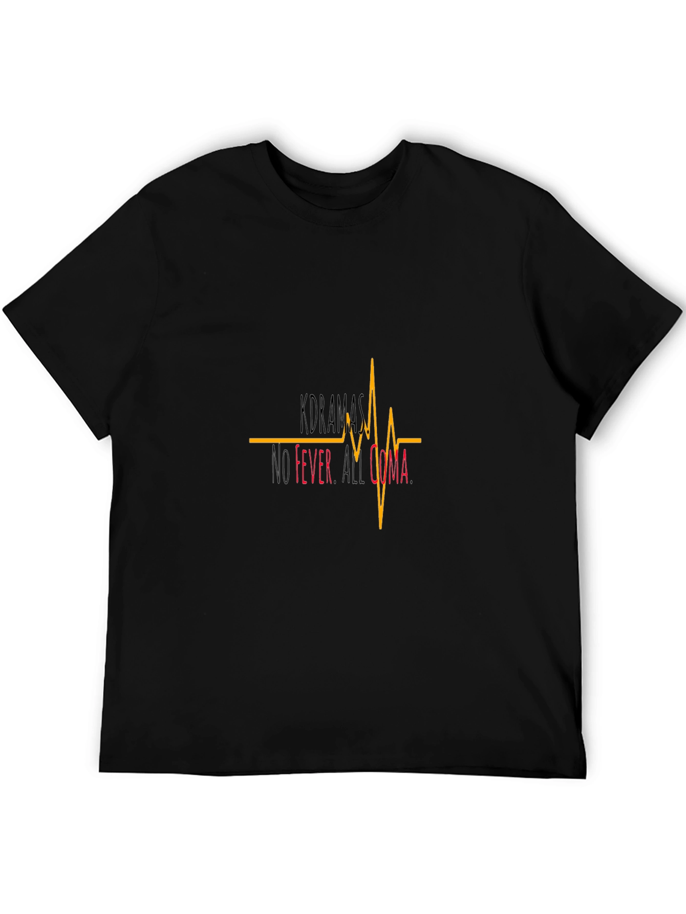 No Fever All Coma Graphic Tee - Black