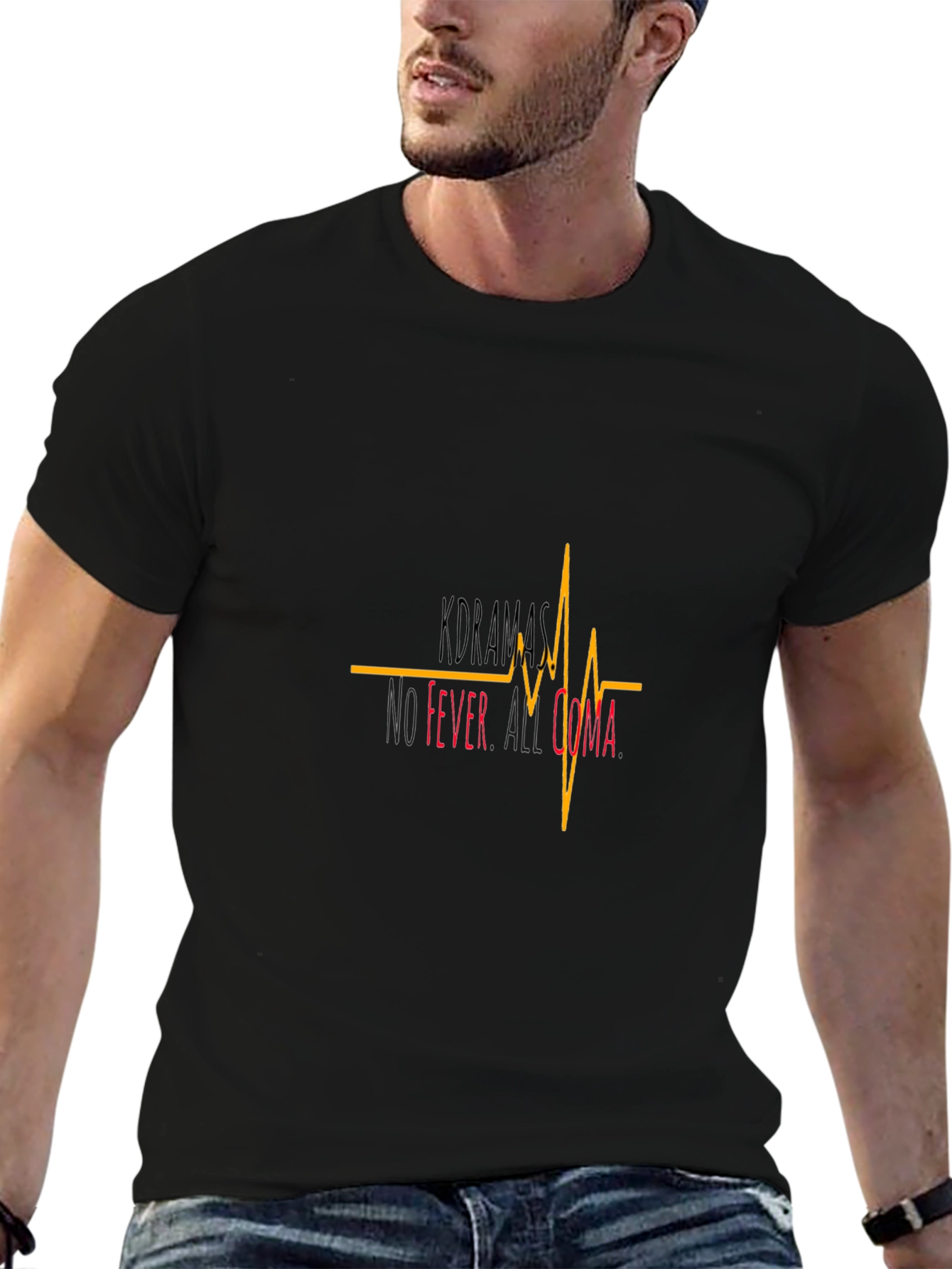 No Fever All Coma Graphic Tee - Black
