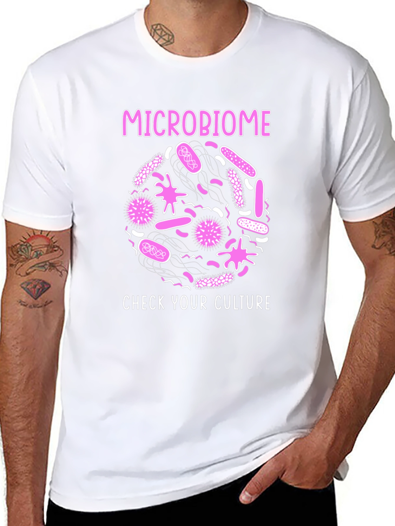 Microbiome Check Your Culture Graphic T-Shirt