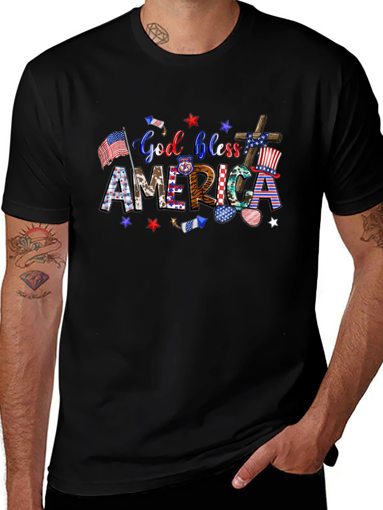 God Bless America Patriotic T-Shirt