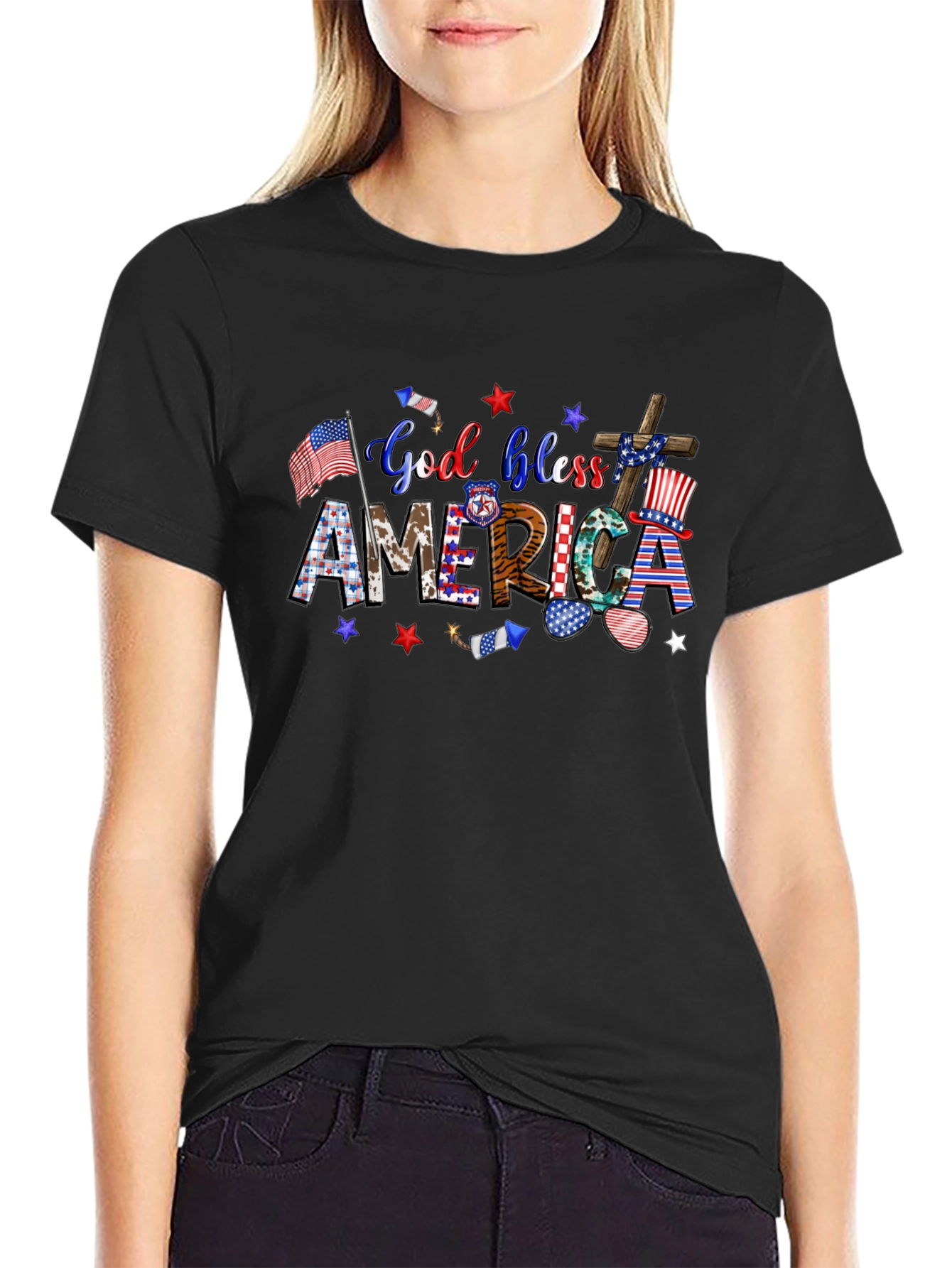 God Bless America Patriotic T-Shirt